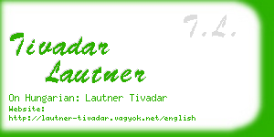 tivadar lautner business card